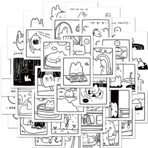 40Pcs Cute Cartoon Graphic Sticker