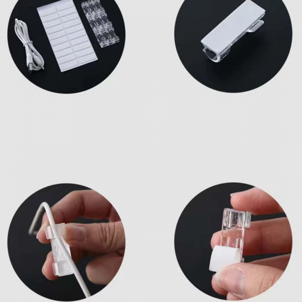 20pcs Data Cable Fixing Clip