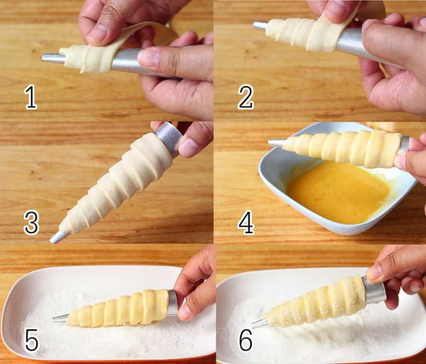 Set Of Stainless Steel Funnel for Dessert (set of  6)