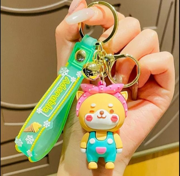 Silicone Keychain-Yellow Cat