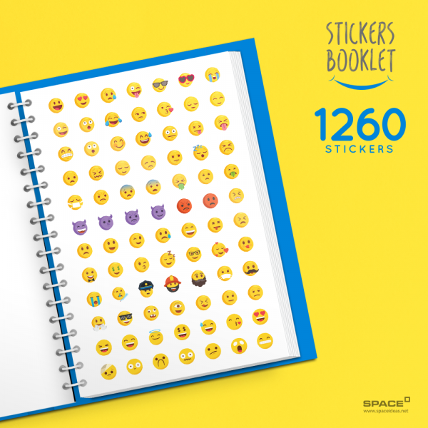 Sticker Booklet-Large-Blue