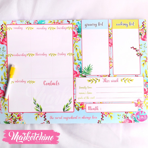 Fridge Planner-Flamingo