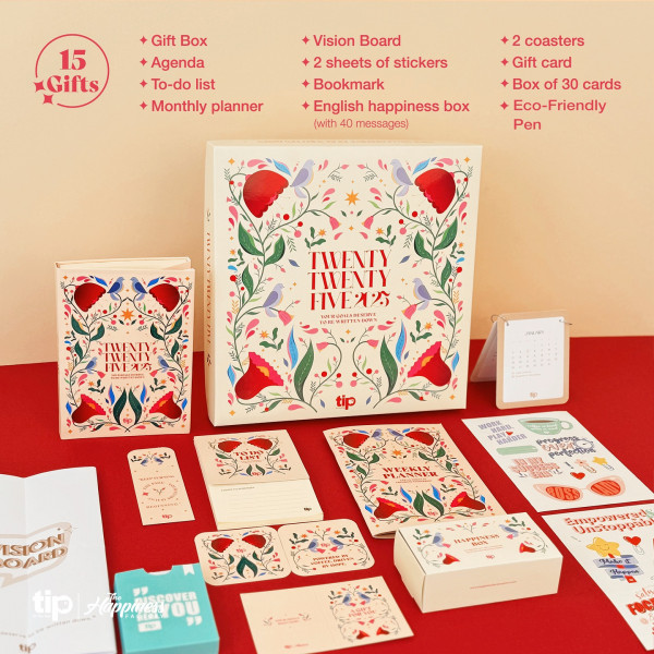 Box Daily planner - Floral ( 2025 )