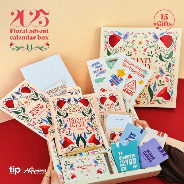 Box Daily planner - Floral ( 2025 )