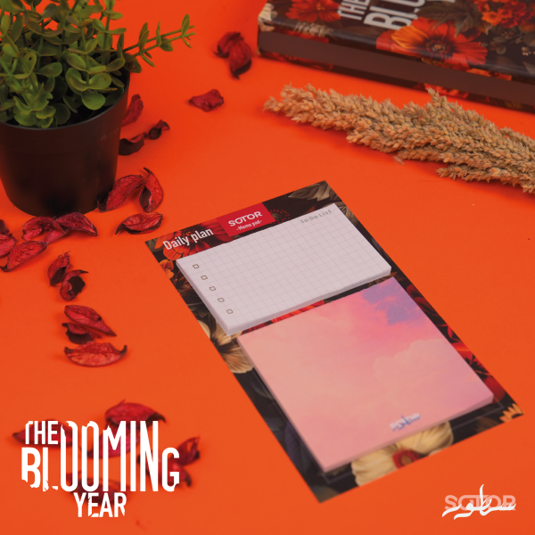 Box Daily planner - Blooming ( 2025 ) 