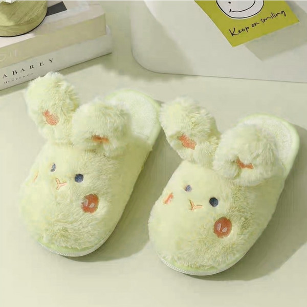 Green bunny slippers cheap