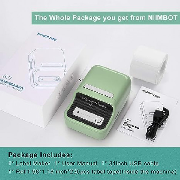 Niimbot B21 B1 Wireless Label Printer Portable Pocket Sticker