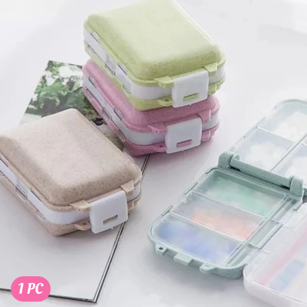 1pc Random Portable Random Color Pill Storage Box