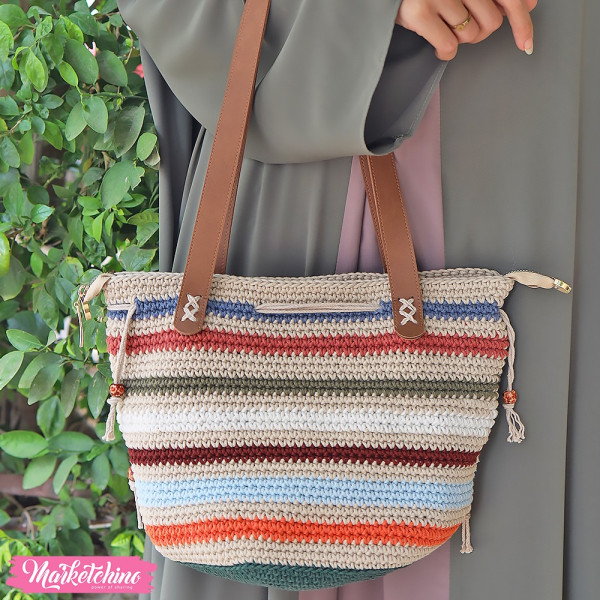 Cross Bag-Crochet-Colorful