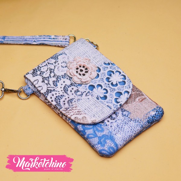 Mini Cross Bag-Patchwork-Blue