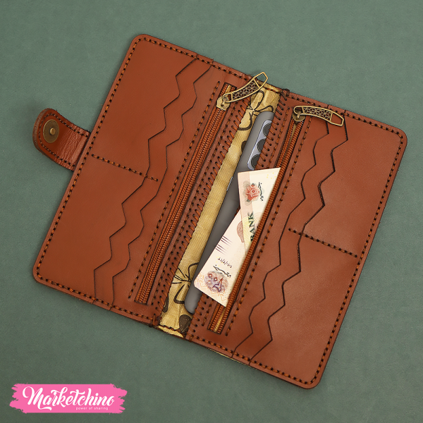 Set OF 2PCs OF Leather Wallet & Keychain Box-أمي