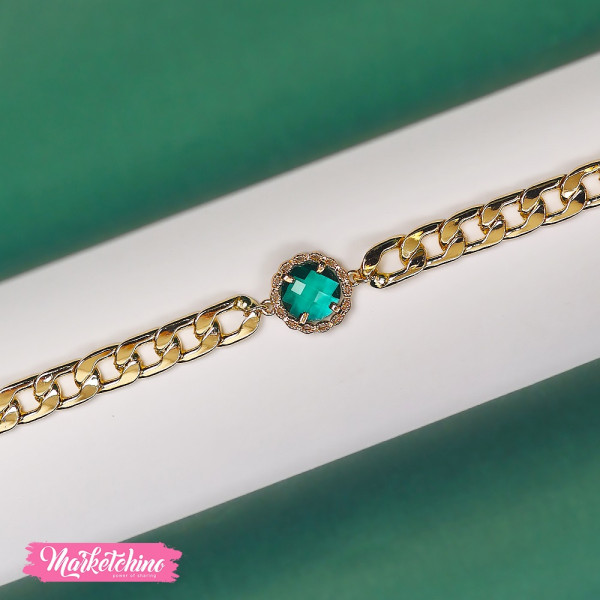 Bracelet-Green Crystal