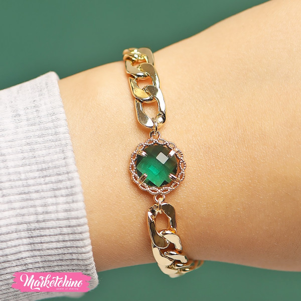 Bracelet-Green Crystal