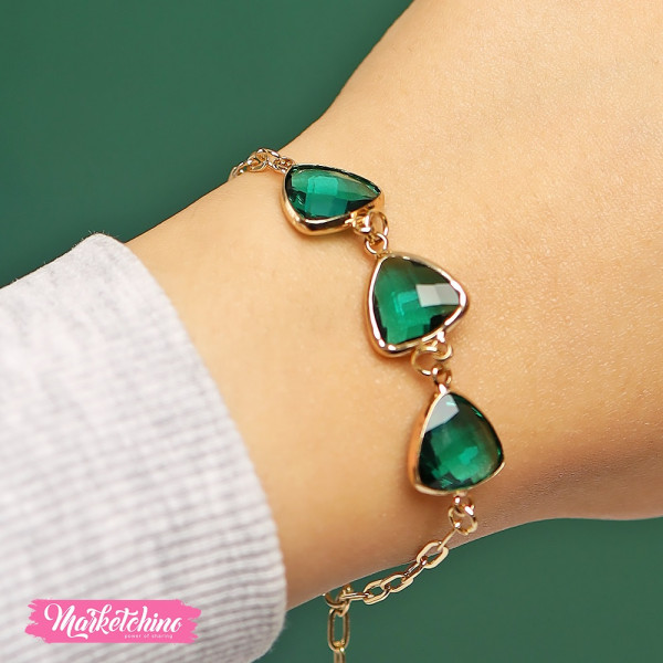 Bracelet-Green Crystal