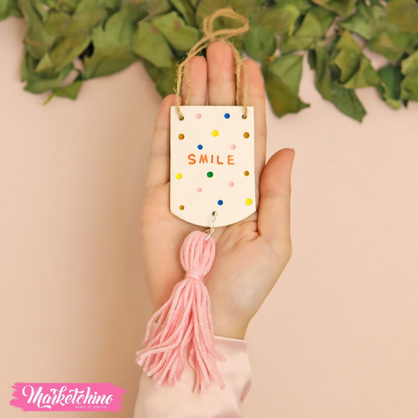 Ceramic Car Charm-Smile