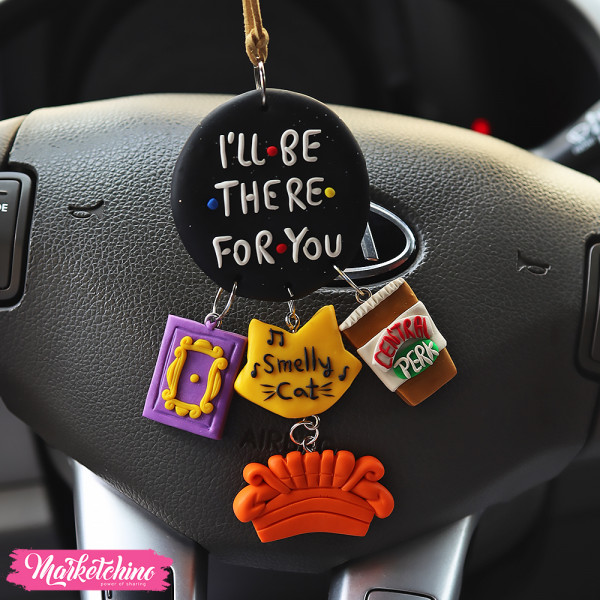 Polymer Clay Car Charm-Friends 