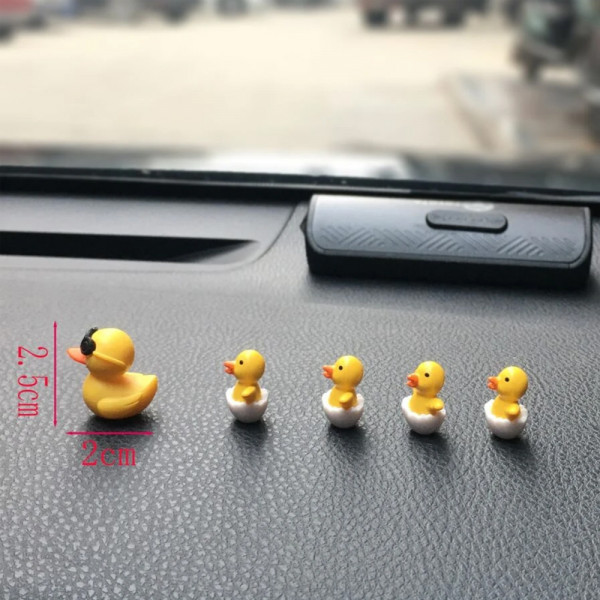 Set Of 5 pcs Duck Design Car Ornament