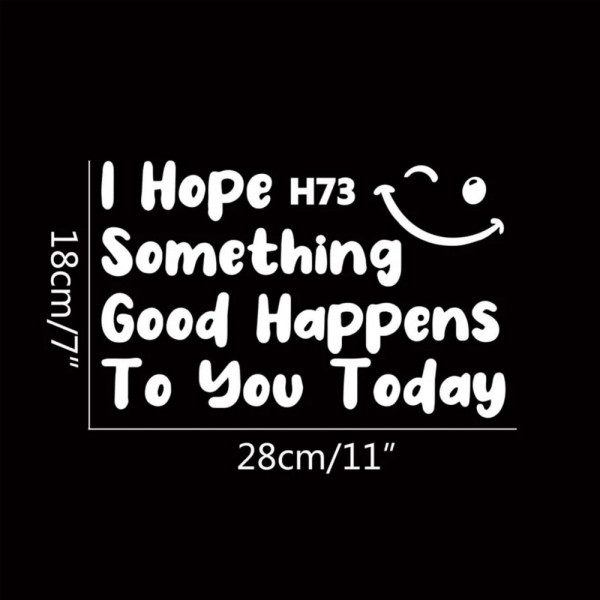 1pc Slogan Graphic Car Sticker