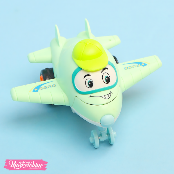 Toy Aeroplane Transformer To Robot Mint Green
