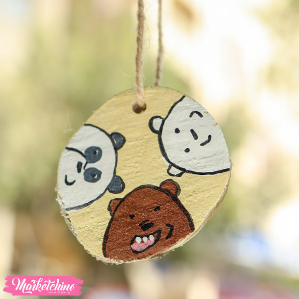 Painting Car Charm We Bare Bears Buy best Handmade Products in Egypt with best Prices Marketchino