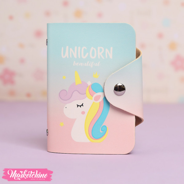 Leather Card Case-Unicorn 3