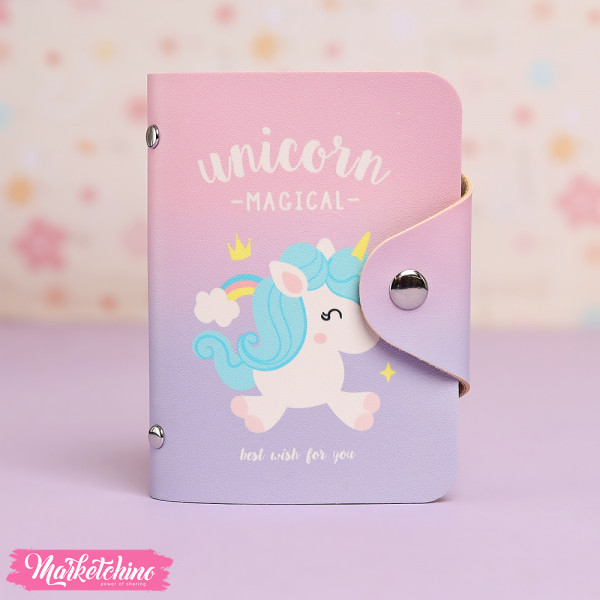 Leather Card Case-Unicorn 3