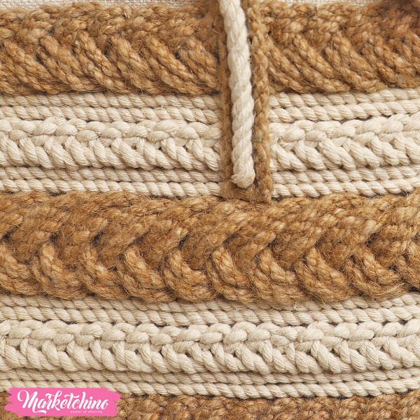 Crochet Basket -  Beige 