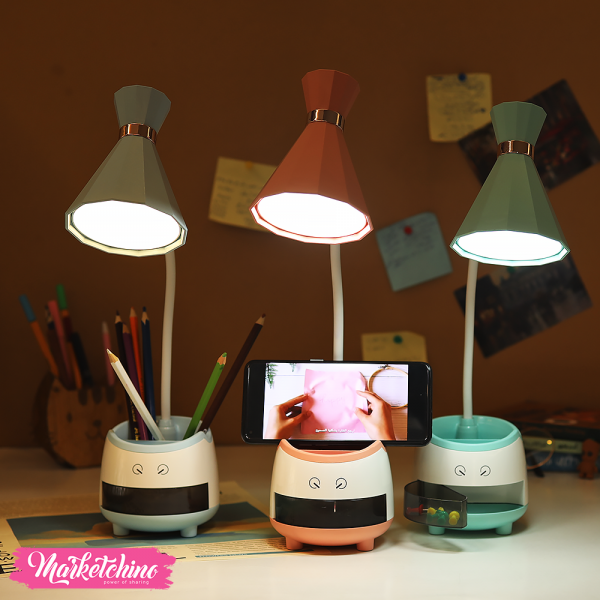 AcrylicTouch Lighting Lamp & Organizer-Light Blue 1