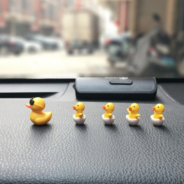 Set Of 5 pcs Duck Design Car Ornament