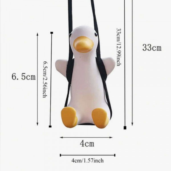 Cute Goose Car Ornament To Add Some  Car Charm