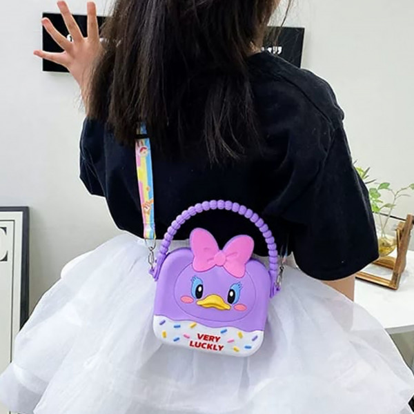 Silicone Handbag & Cross For Kids - Daisy Duck 