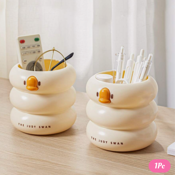 1pc Creative Cute Multi functional Large Capacity Pen Holder For Desk Storage