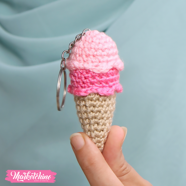 Crochet Keychain Ice Cream