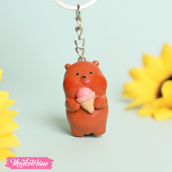 Ceramic keychain We Bare Bears Grizz