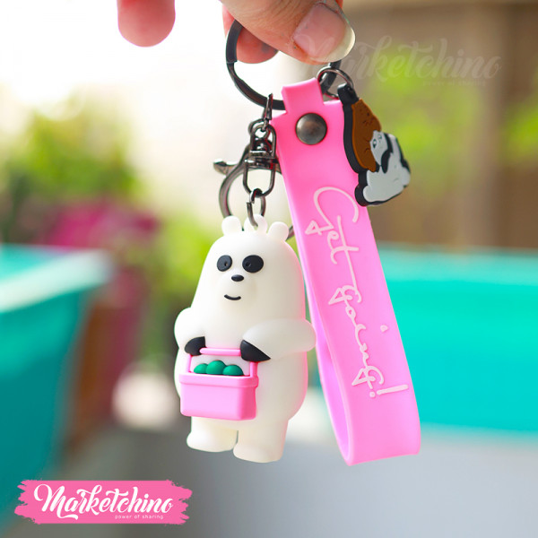 Silicone Keychain We Bare Bears Ice Bear