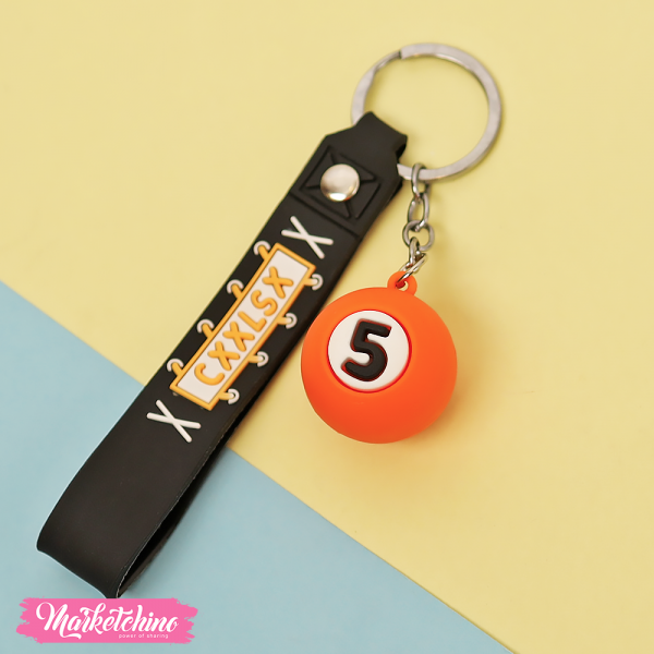 Silicone Keychain Orange Bowling Buy best Handmade Products in Egypt with best Prices Marketchino