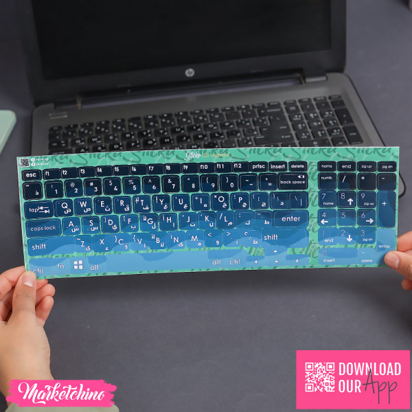 Sticker Laptop-Wave