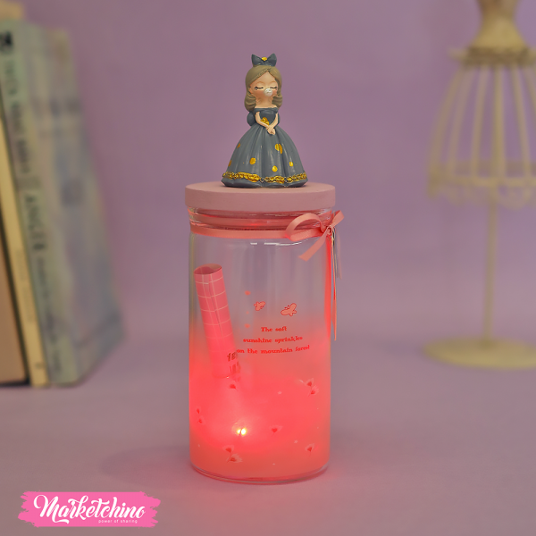 Lighting Letter Bottle-Mint Green Girl 