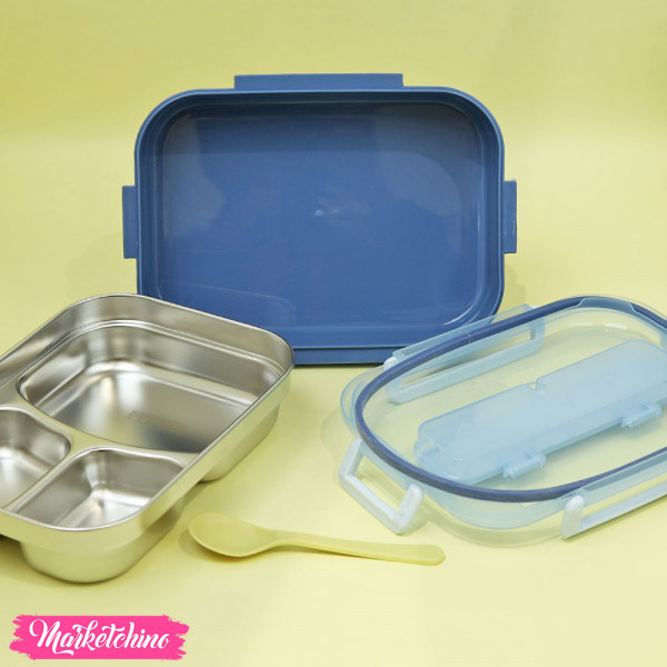 Stainless Steel Lunch Box With Spoon - Kuromi