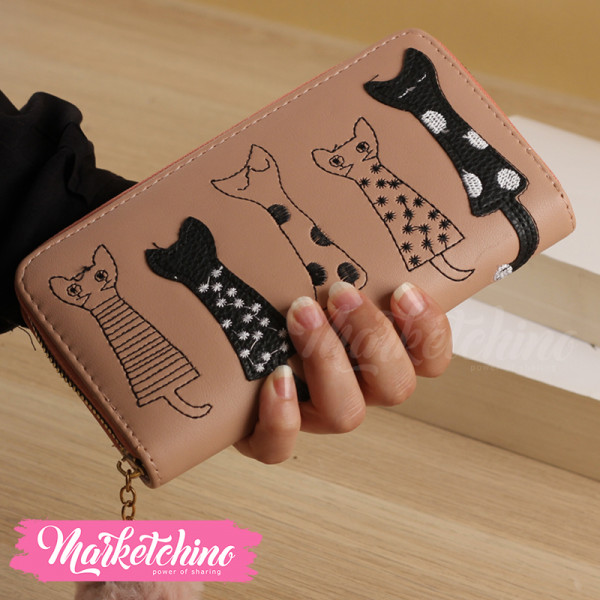 Leather Wallet - Cat