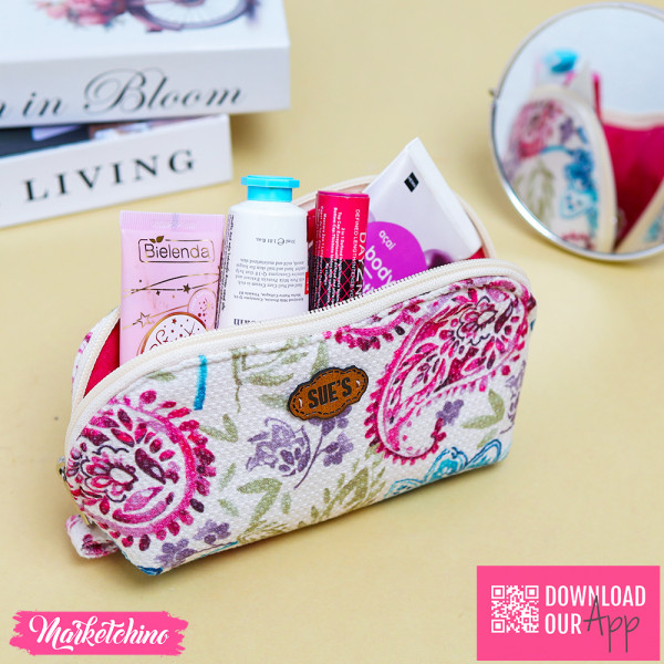 Mini Make Up Bag-Patchwork-Colorful 1