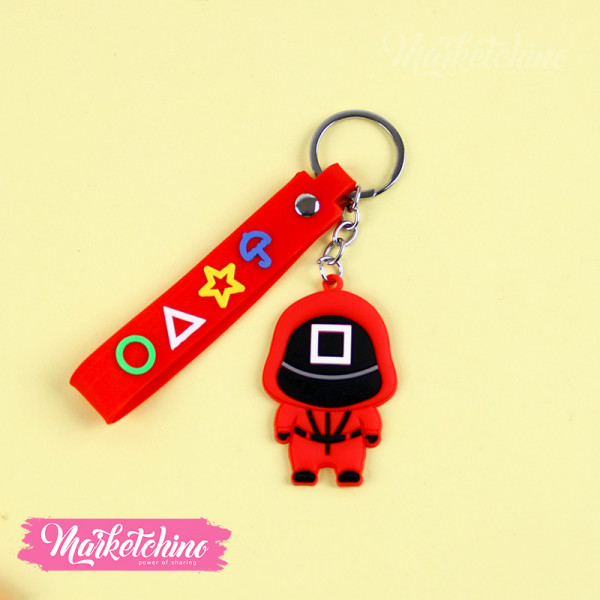 Keychain-Squid Game-Square 