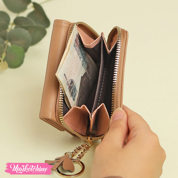 Leather Wallet - Daisy Flower 