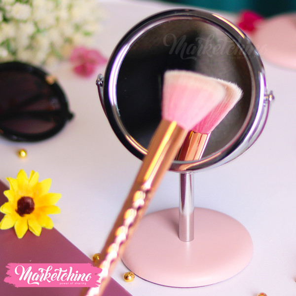 Cosmetic Mirror-Dots-Pink 1