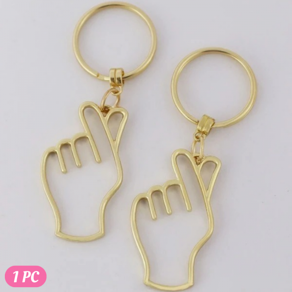 2pcs Gesture Charm Keychain