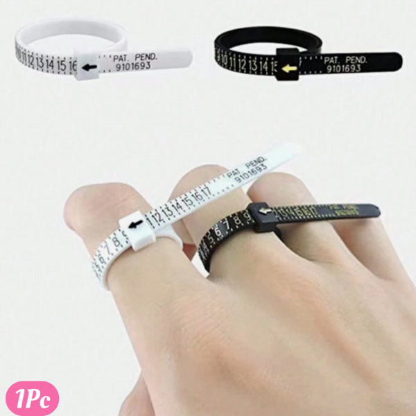3pcs Random  Ring Sizer & Finger Measuring Tools & Soft Tape Measure