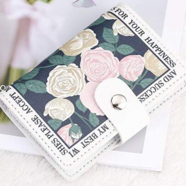 Floral Cartoon Multiple-slot Card Case