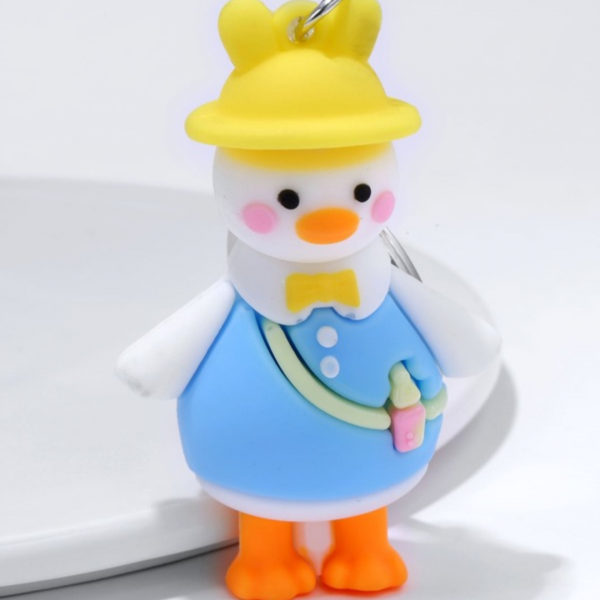  Cartoon Duck Charm Keychain
