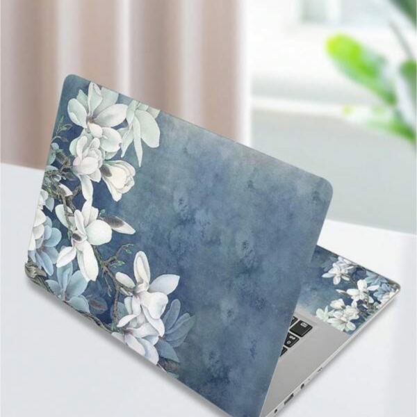 1pc Floral Print Laptop Protective Sticker