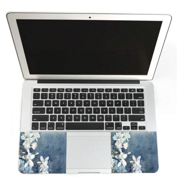1pc Floral Print Laptop Protective Sticker